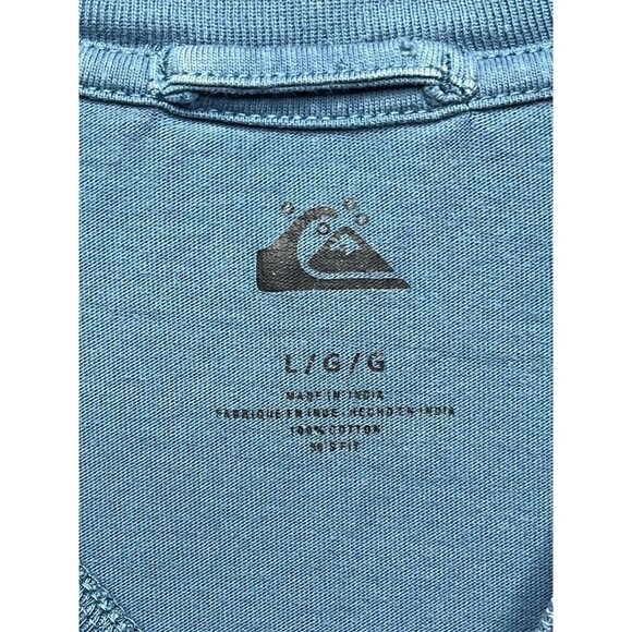 Quiksilver Originals Collection Mens Blue Green Multicolor Graphic Tee Size L - Picture 4 of 12